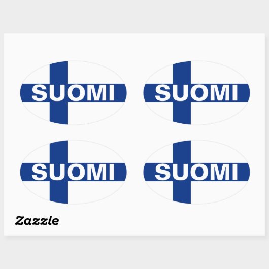 Suomi Ovale Sticker (Vel)