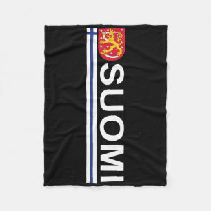Suomi Soccer And Sport Print - Finse Nationale Pr Fleece Deken