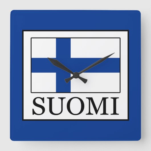 Suomi Vierkante Klok (Voorkant)