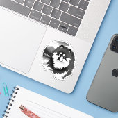 SUOMI vinyl sticker (Laptop met iPhone)