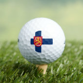 Suomi-vlag met een overdreven wapen golfballen (Insitu Shirt)