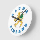 Suomileijona - Sauna-Finland - zegäkello Ronde Klok (Hoek)