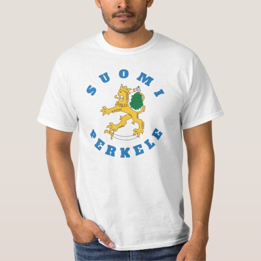 Suomileijona - suomi perĭ - sauna - t-paita t-shirt (Voorkant)