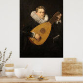 Suonatore di Liuto Poster (Keuken)
