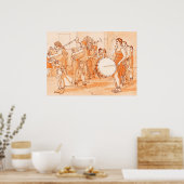 Suonatori medioevali poster (Keuken)