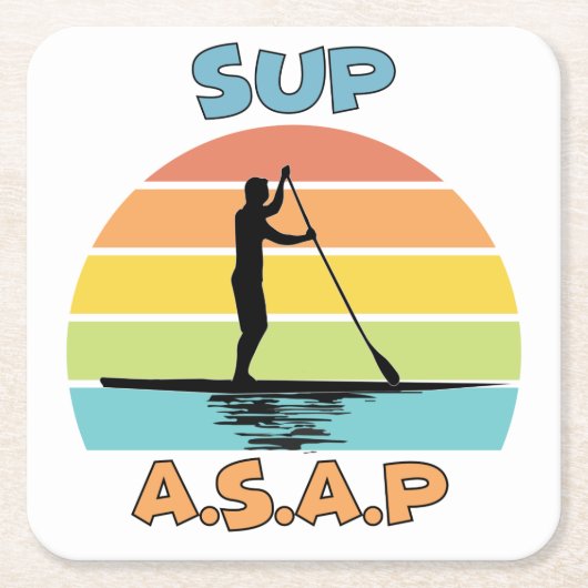 SUP ASAP stand-up opvulling Kartonnen Onderzetters (Voorkant)