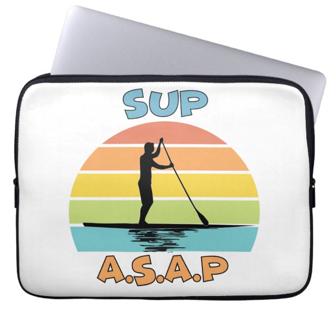 SUP ASAP stand-up opvulling Laptop Sleeve (Voorkant)