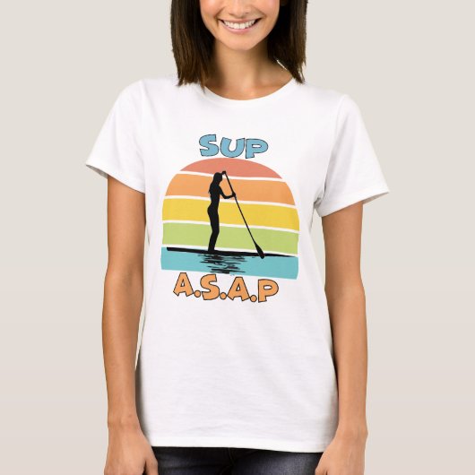 SUP ASAP stand-up opvulling T-shirt (Voorkant)