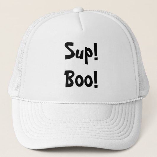 Sup! Boo. Trucker Pet (Voorkant)