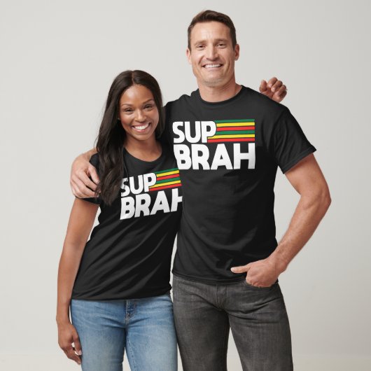 Sup Brah Local Hawaï Pidgin Rasta T-shirt (Unisex)