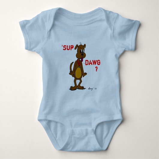 SUP DAWG? Doggy Baby Creeper Romper (Voorkant)