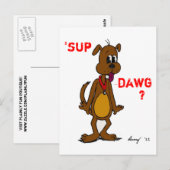 SUP DAWG? Doggy Briefkaart (Voorkant / Achterkant)