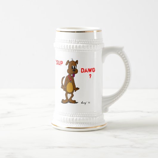 SUP DAWG? Doggy Stein Bierpul (Rechts)