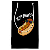 Sup Dawg Funny Hot Dog Pun Dark BG Klein Cadeauzakje (Voorkant)