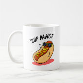 Sup Dawg Funny Hot Dog Pun Koffiemok (Links)