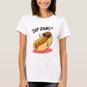 Sup Dawg Funny Hot Dog Pun T-shirt (Voorkant)