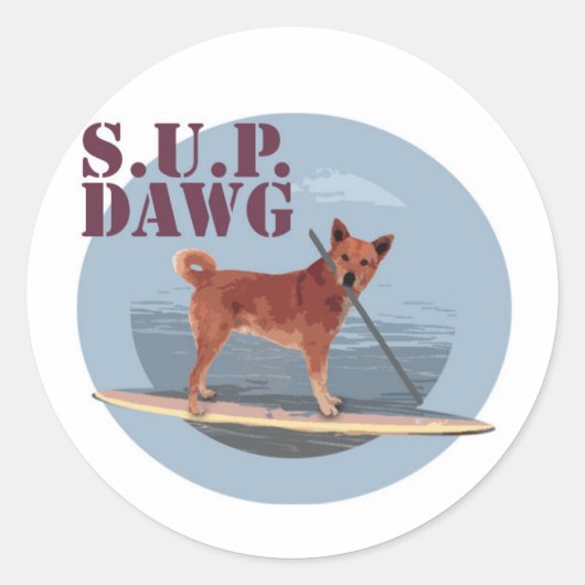 SUP Dawg sticker (Voorkant)