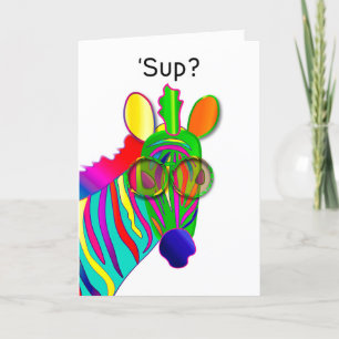 SUP Denk aan uw Zebra Kaleidoscoop Collectie Kaart