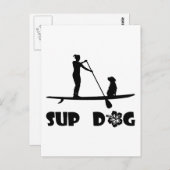 SUP Dog Sitting Briefkaart (Voorkant / Achterkant)