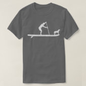 SUP Dog stand up Paddle Board Surf T-shirt (Design voorkant)