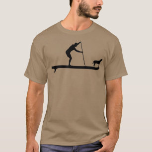 SUP Dog stand up Paddle Board Surf T-shirt