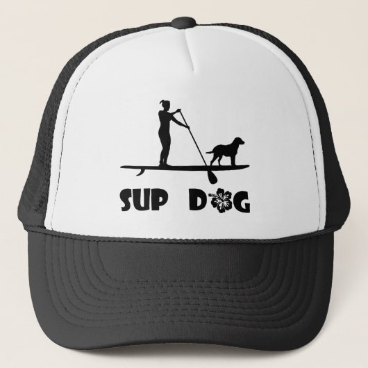 SUP Dog Standing Trucker Pet (Voorkant)