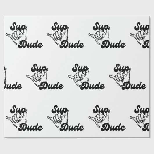 Sup Dude inpakpapier (Vlak)