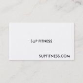 SUP FITNESS VISITEKAARTJE (Achterkant)