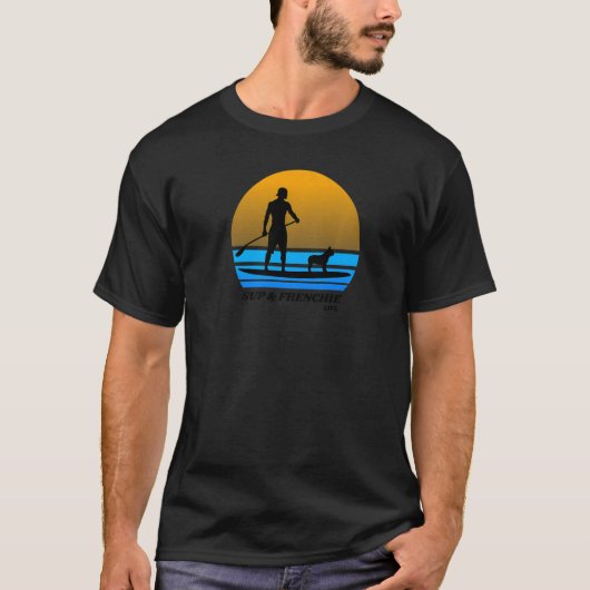 Sup & Franchie Life Mannen Standup Paddleboarding T-shirt (Voorkant)
