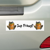 Sup Frawg? Bumpersticker (Op auto)