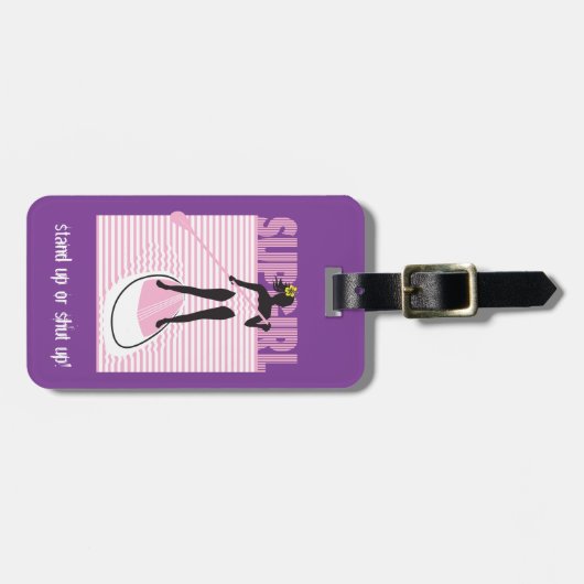 SUP Girl Bagagelabel (Voorkant horizontaal)