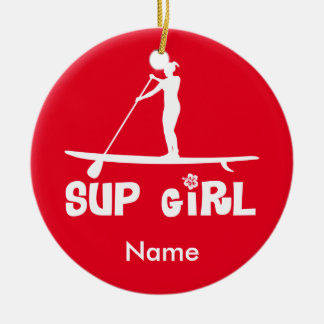 SUP Girl Keramisch Ornament