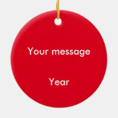 SUP Girl Keramisch Ornament (Achterkant)