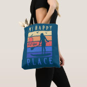 SUP Girl Mijn Happy Place waterstandaard Tote Bag (Dichtbij)