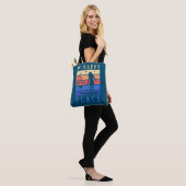 SUP Girl Mijn Happy Place waterstandaard Tote Bag (Op model)
