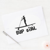 SUP Girl Ovale Sticker (Envelop)