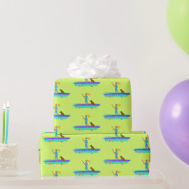 SUP Girl Paddleboarden All Occasion Cadeaupapier