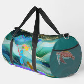 SUP Girl Personalized Tropical Sea Friends Plunjezak (Rechterhoek)