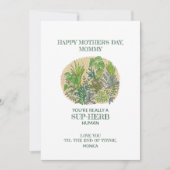 Sup-herb Pun Herb moederdag Kaart (Voorkant)