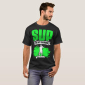 SUP Is My Cardio Boarding Paddling Stand Up Paddle T-shirt (Voorkant volledig)