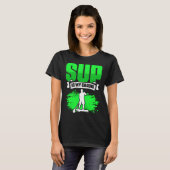 SUP Is My Cardio Boarding Paddling Stand Up Paddle T-shirt (Voorkant volledig)