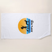 SUP & Mal Life Malinois Standup Paddleboarding Strandlaken (Voorkant)