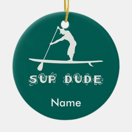 SUP Man Keramisch Ornament (Voorkant)