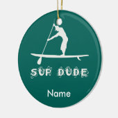 SUP Man Keramisch Ornament (Links)