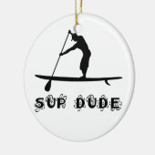 SUP Man Keramisch Ornament (Links)