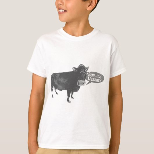 "sup mijn vegans t-shirt (Voorkant)
