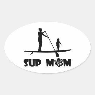 SUP Moeder Ovale Sticker
