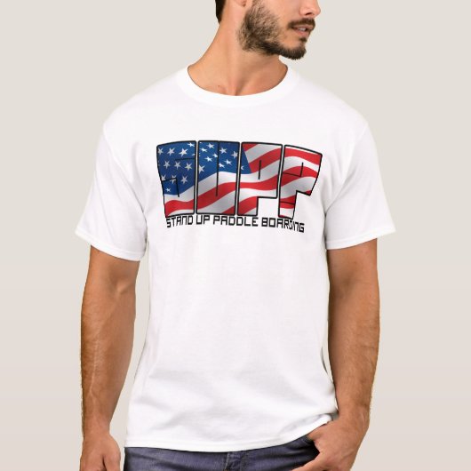 SUP? - Opstaan met paddleboarding (Amerikaanse vla T-shirt (Voorkant)