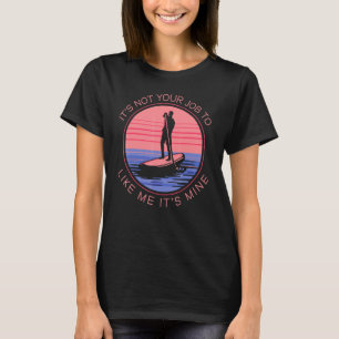 SUP Opstand tegen opvulling Surfboardrand T-shirt