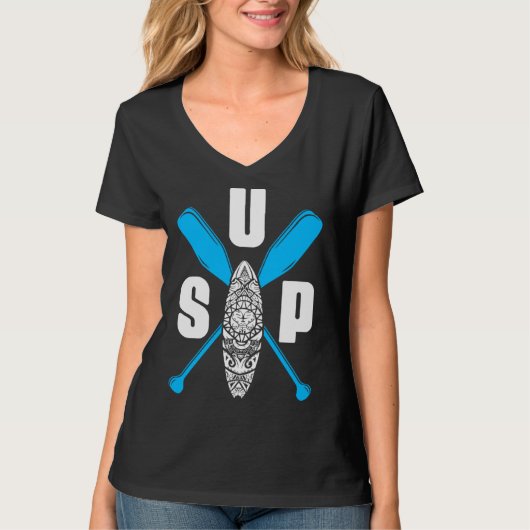 SUP Paddleboard Boarding Paddling Stand Up Paddle T-shirt (Voorkant)